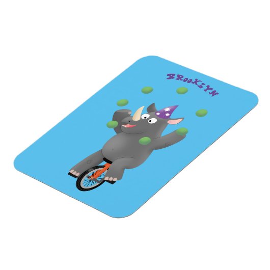 一輪車おもしろいの可愛いサイのジャグリング マグネット (左側)