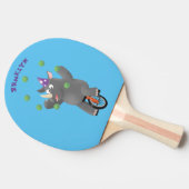 一輪車おもしろいの可愛いサイのジャグリング 卓球ラケット (横)