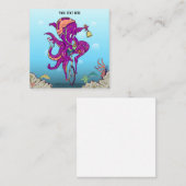 一輪車に乗るタコ ノートカード (正面/裏面)