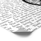 一輪車のスケルトン ポスター (角)