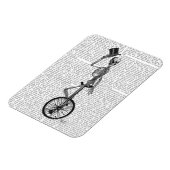 一輪車のスケルトン マグネット (左側)