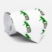 一輪車のミームのカエル ネクタイ (ロール)