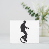 一輪車のライダー ポストカード (スタンド正面)