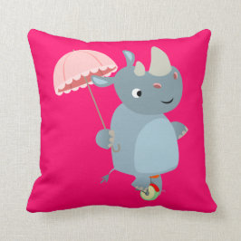 一輪車の枕に傘を付けた漫画のサイ クッション