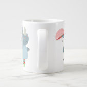 一輪車ジャンボマグカップの傘で漫画のRhino ジャンボコーヒーマグカップ (裏面)