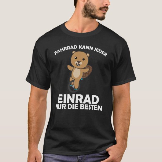 一輪車ビーバーユニサイクリストビーバーサーカス Tシャツ (正面)