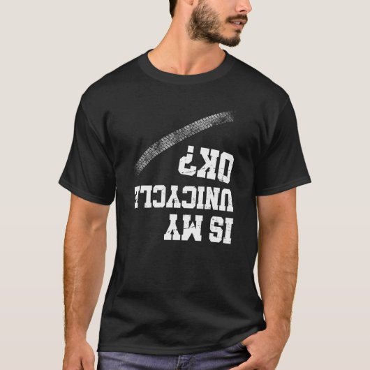 一輪車乗り コスチューム 私の一輪車、大丈夫？ 一輪車練習 T Tシャツ (正面)
