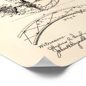 一輪車1885特許アートオールドピーパー ポスター (角)