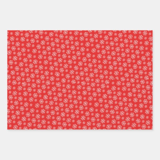 一連のクリスマス格言 |赤と青の雪 ラッピングペーパーシート (正面2)