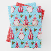 一連のクリスマス格言 |赤と青の雪 ラッピングペーパーシート (インサイチュ)