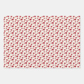 一連のハートの折り返し紙 ラッピングペーパーシート (正面3)