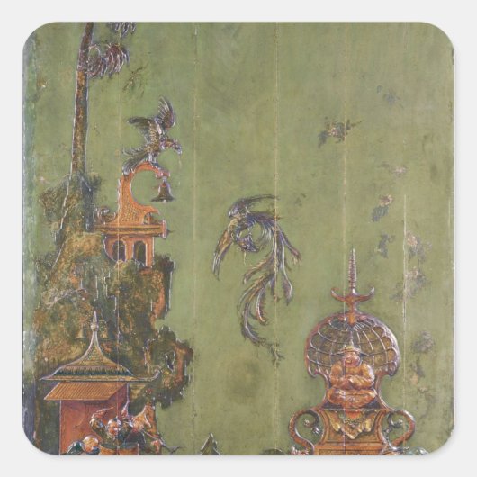 一連のパネルからの空気の描写 スクエアシール (正面)