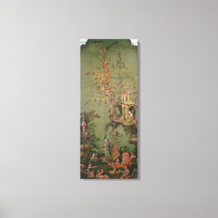 一連のパネルに描かれた水 キャンバスプリント