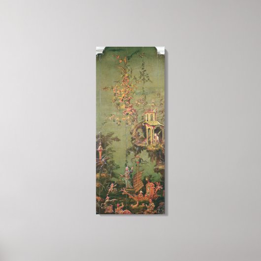 一連のパネルに描かれた水 キャンバスプリント (正面)