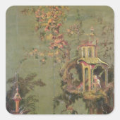 一連のパネルに描かれた水 スクエアシール (正面)