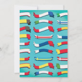 一連のフラグ招待状 招待状 (正面)