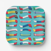 一連のフラグ紙プレート ペーパープレート (正面)