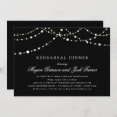 一連のライトのリハーサルディナー 招待状 (正面/裏面)