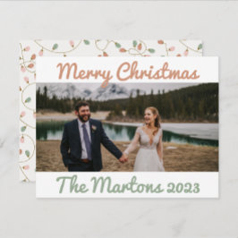 一連のライトクリスマスカード シーズンカード