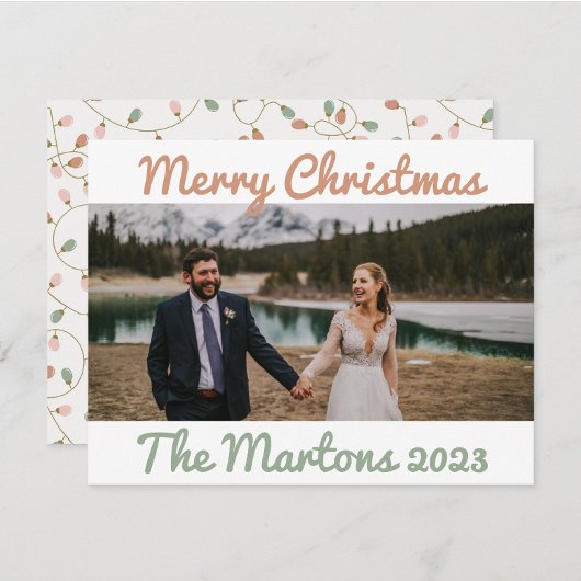 一連のライトクリスマスカード シーズンカード