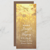 一連のライトツリー枝の結婚式のプログラム プログラム (正面/裏面)