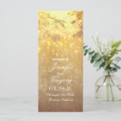 一連のライトツリー枝の結婚式のプログラム プログラム (スタンド正面)