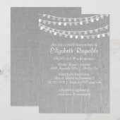 一連のライトブライダルシャワー招待状 招待状 (正面/裏面)