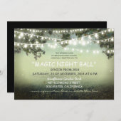 一連のライト素朴なプロムの夜の招待状 招待状 (正面/裏面)