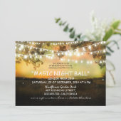 一連のライト素朴なプロムナイト招待状 招待状 (スタンド正面)