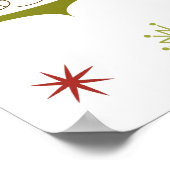 一連のレトロクリスマスオーナメント ポスター (角)