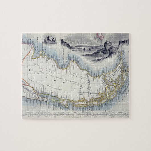 一連の世界地図からのパタゴニアは、bを出版しました ジグソーパズル (横)