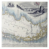 一連の世界地図からのパタゴニアは、bを出版しました タイル (正面)