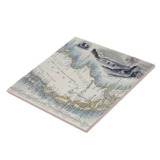 一連の世界地図からのパタゴニアは、bを出版しました タイル (側面)