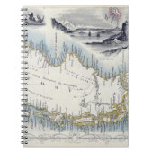 一連の世界地図からのパタゴニアは、bを出版しました ノートブック (正面)