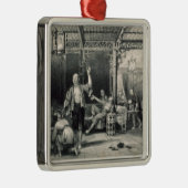 「一連の中国からの中国のなあへんの喫煙者、 メタルオーナメント (右)