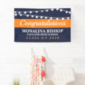 一連の光|ネイビーブルーオレンジ2020クラス 横断幕 (インサイチュ)