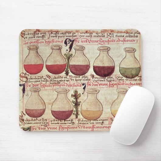 一連の尿分析のためのflagons マウスパッド (マウス)