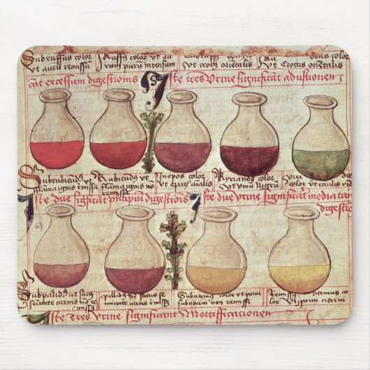 一連の尿分析のためのflagons マウスパッド (正面)