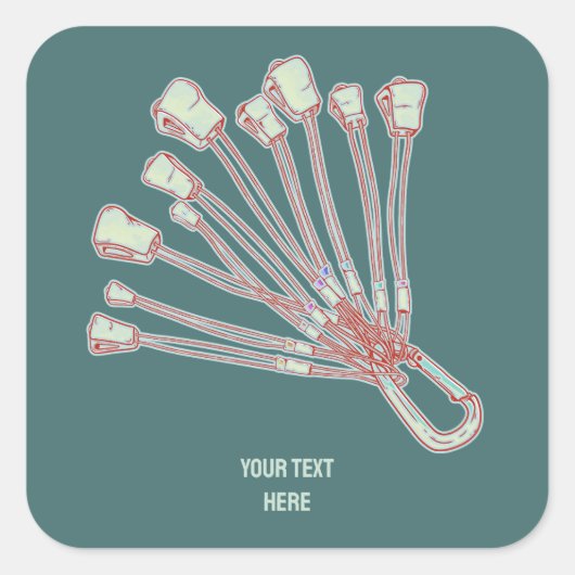 一連の岩石登山線 スクエアシール (正面)