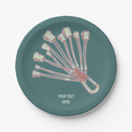 一連の岩石登山線 ペーパープレート (正面)