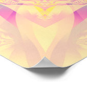 一連の抽象芸術背景カラフル万華鏡像 ポスター (角)