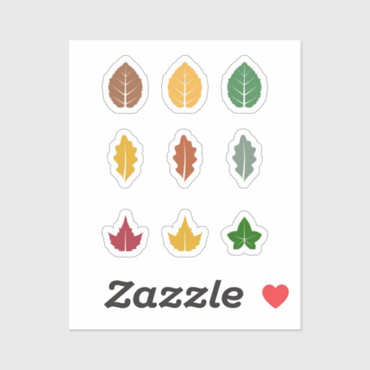 一連の紅葉 シール (シート)