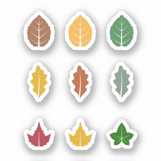 一連の紅葉 シール (正面)