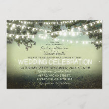 一連の素朴な結婚式招待状