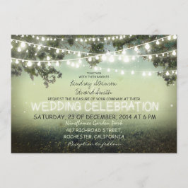 一連の素朴な結婚式招待状 招待状