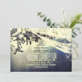 一連の素朴な結婚式招待状 招待状 (スタンド正面)