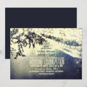 一連の素朴な結婚式招待状 招待状 (正面/裏面)