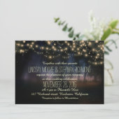 一連の素朴な結婚式招待状 招待状 (スタンド正面)