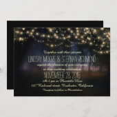 一連の素朴な結婚式招待状 招待状 (正面/裏面)