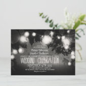 一連の素朴な結婚式招待状 招待状 (スタンド正面)